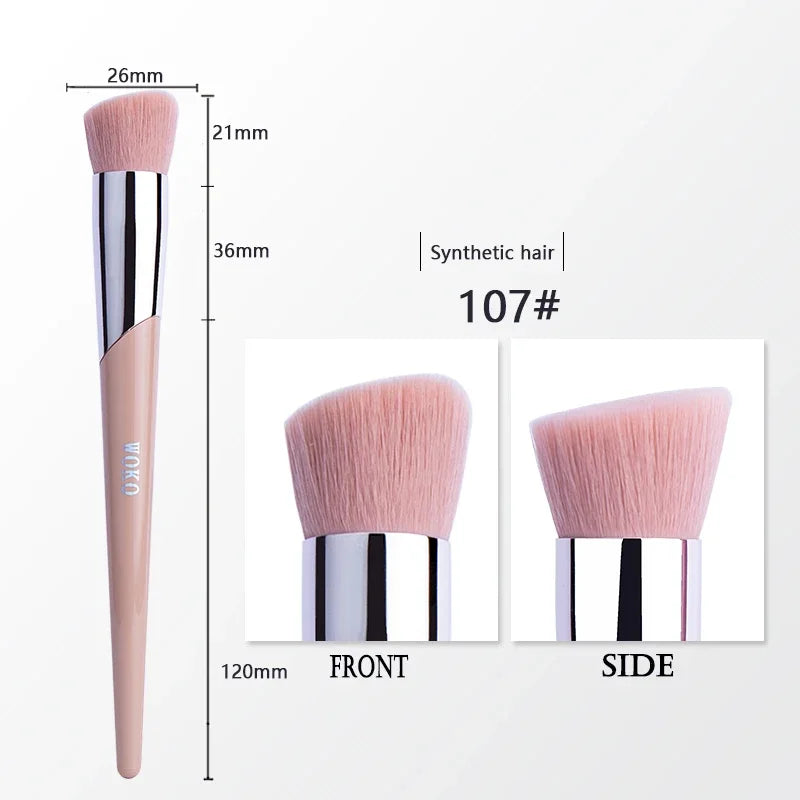 1pcs Makeup Brush Face Contour Powder Foundation Bronzer Cream Blush Eyeshadow Smudge Eyeliner Fashion Fenty Style Beauty Tool