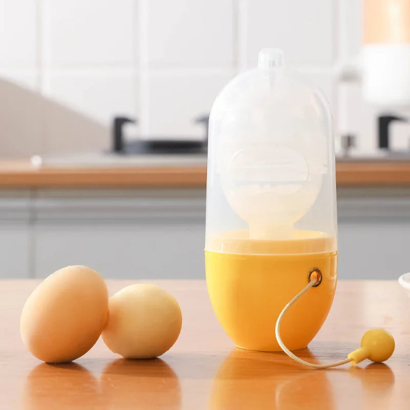 Egg Yolk Shaker Egg Puller Scrambler Gadget Manual Mixing Eggs Spin Maker Household Egg Tool Kitchen Accessories