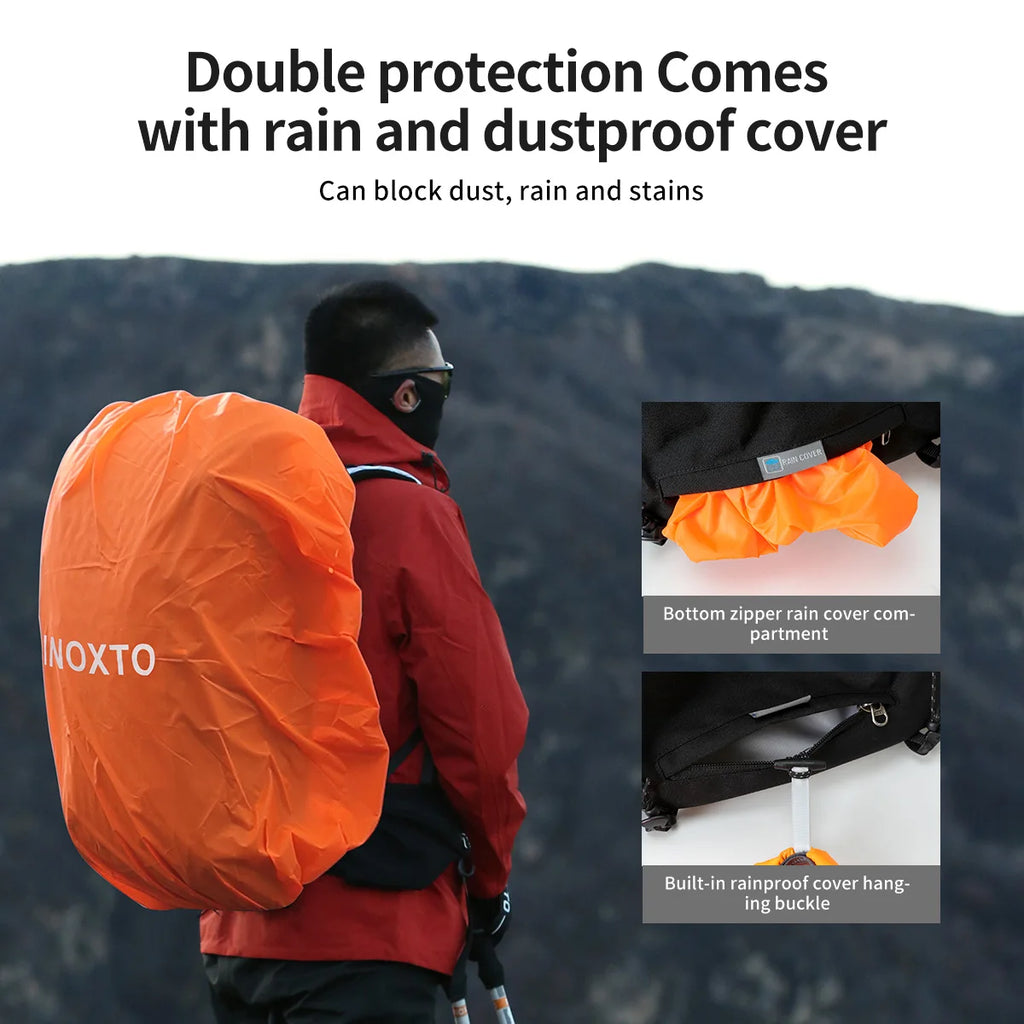 45L Hiking Internal Frame Backpacks with Rain Cover for Camping,Backpacking,Travelling