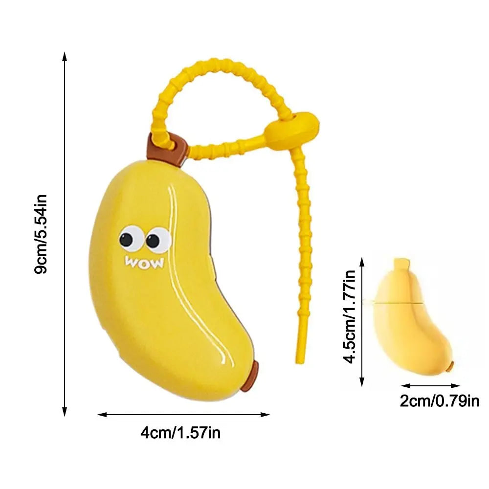 Cute Banana Toothbrush Protective Cover Plastic 2in1 Toothbrush Dust Cap Cover for Toothbrush Bathroom Supplies