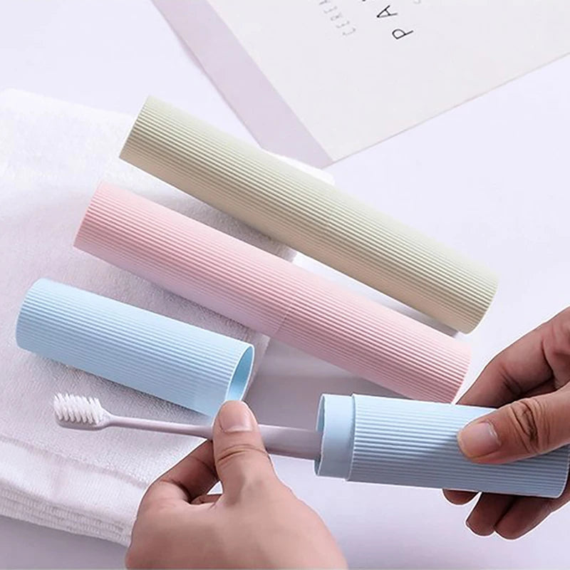 Travel Portable Toothbrush Cup Bathroom Toothpaste Holder Storage Case Organizer Toiletries Storage Cup Creative Toothbrush Box