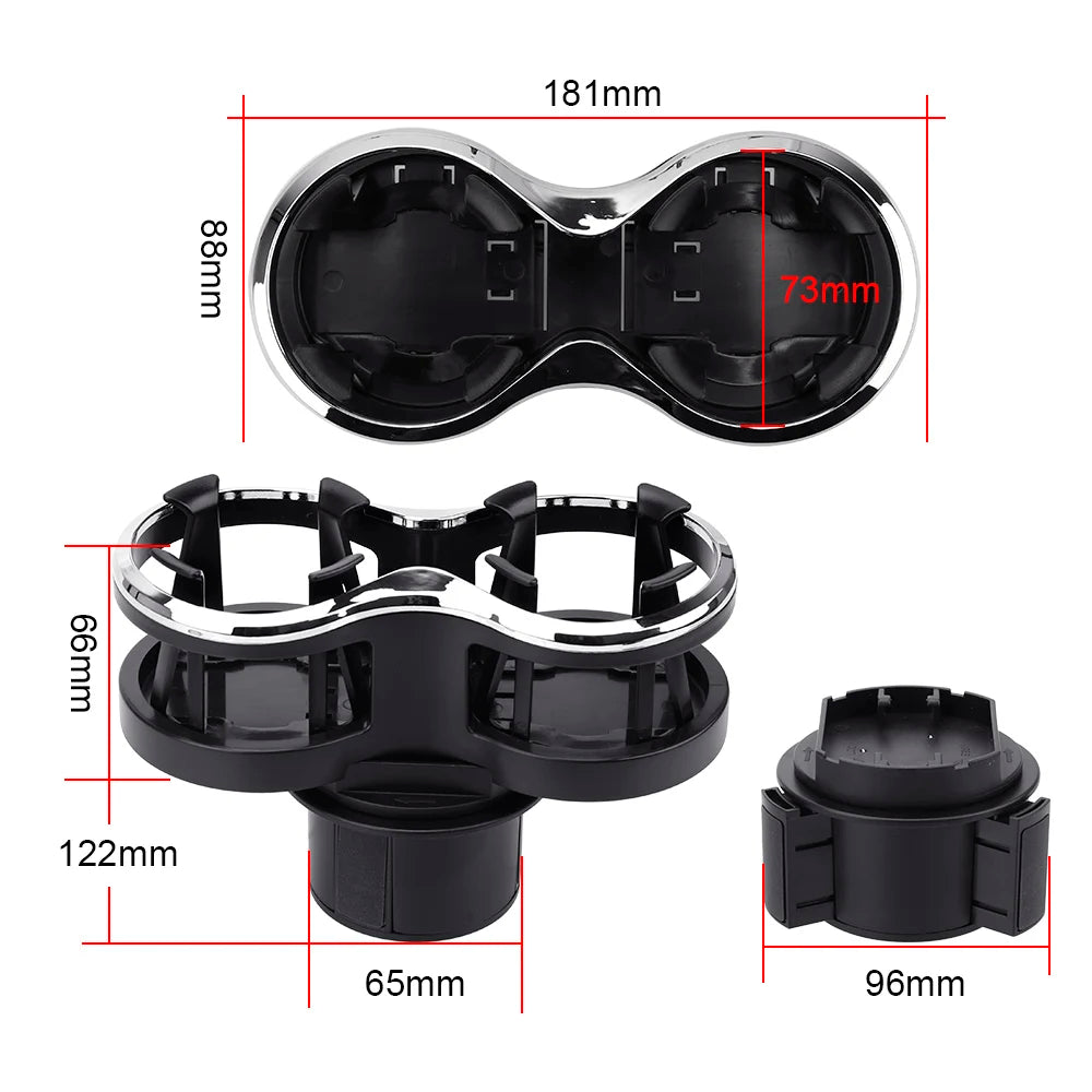 Tea Cup Stand Bracket Glasses Phone Organizer Car Mounted Glass Rack Car-styling Dual Drinking Bottle Holder Car Cup Holder