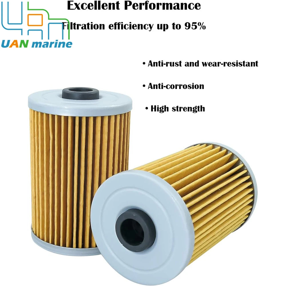 2 Pcs Cool Fuel Filter&Disc Filter with O-rings for Mercury Mercruiser Gen 3 35-8M0093688 35-866171A01 35-8M0204703 35-892665