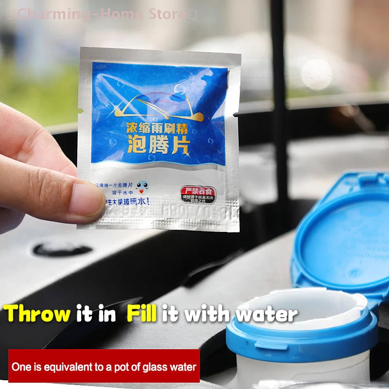 【M】20PCS Car Wiper Fine Cleaner Glass Cleaning Car Solid Wiper Window Cleaner For Any Glass Or Window Car Accessories