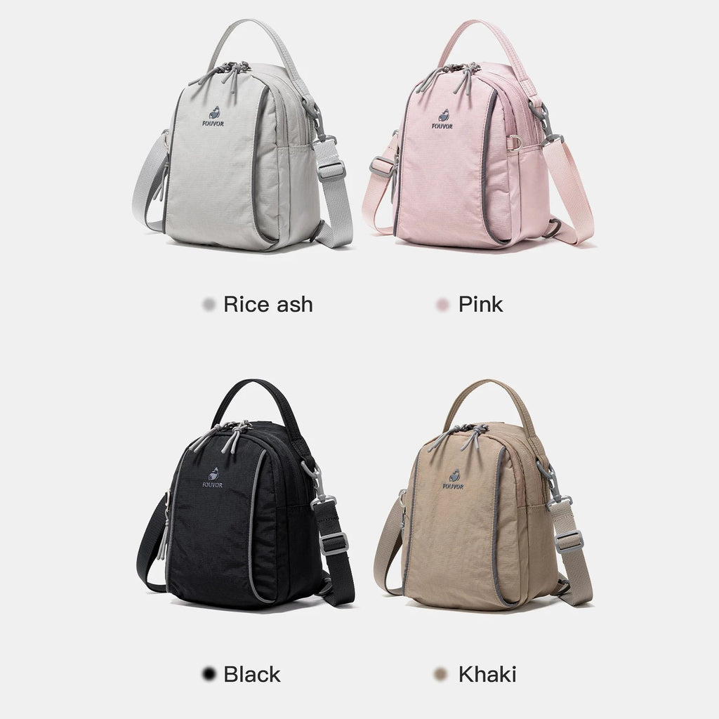 Fouvor Women's Small Crossbody Bag Multi-functional Fashion Backpack for College Students Single Double Shoulder Bags 3073-12