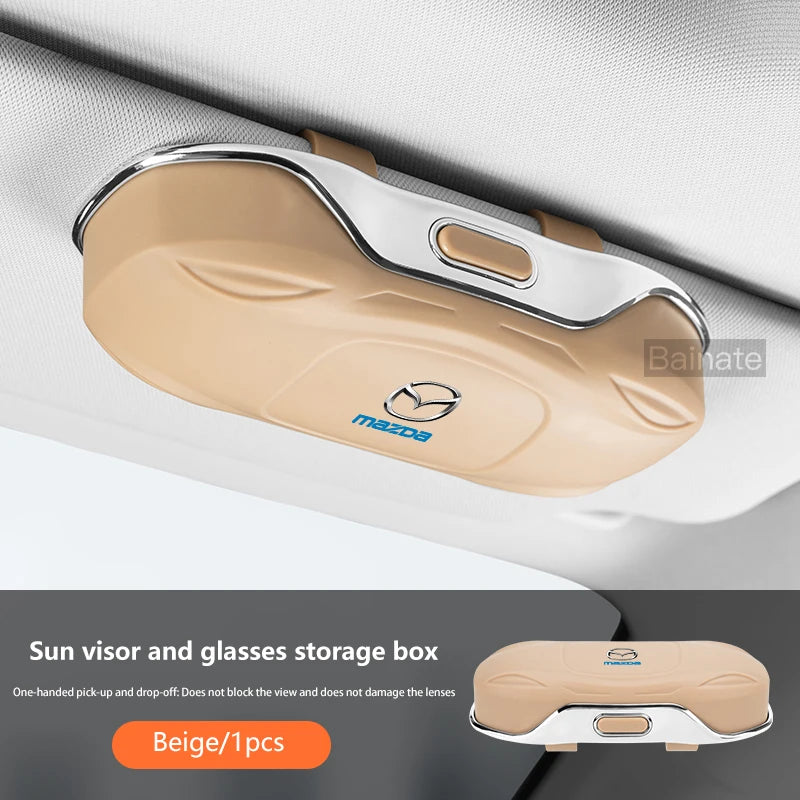For Mazda MX-5 MX 5 ND Roadster 2016- 2019 2020-2025 Car Visor Sunglasses Car Glasses Case Glasses Holder Clip Box accessories
