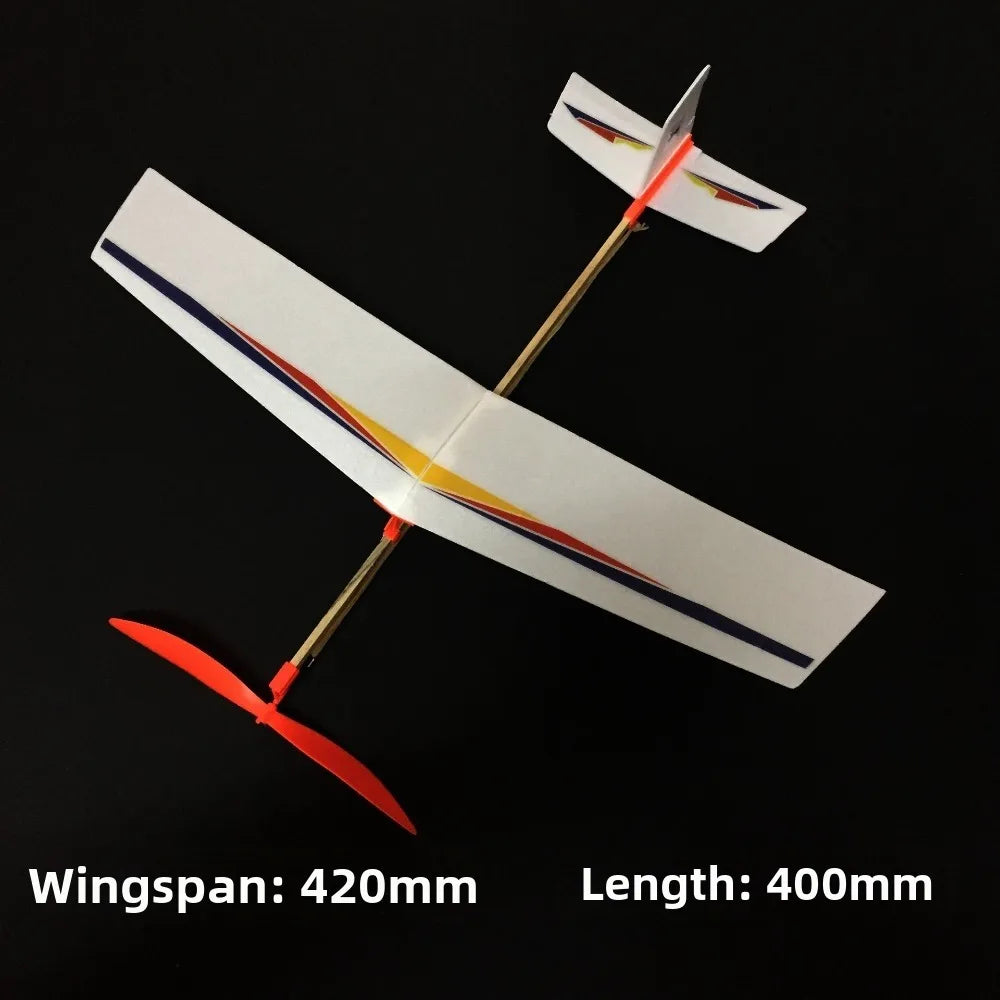 Ligthweight Airplane Glider Toy Model Popular Multistyles Rubber Band Powered Helicopter DIY Assemble Airplanes Toy