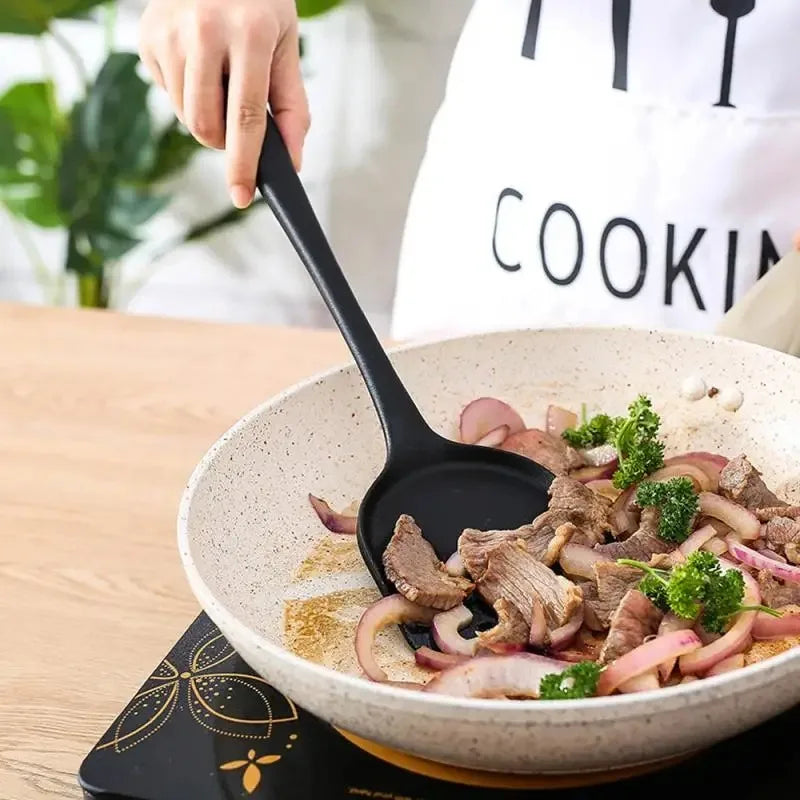 Thickened Silicone Spatula Kitchenware High-temperature Resistant Non-stick Pan Cooking Spatula Cooking Silicone Chinese Spatula
