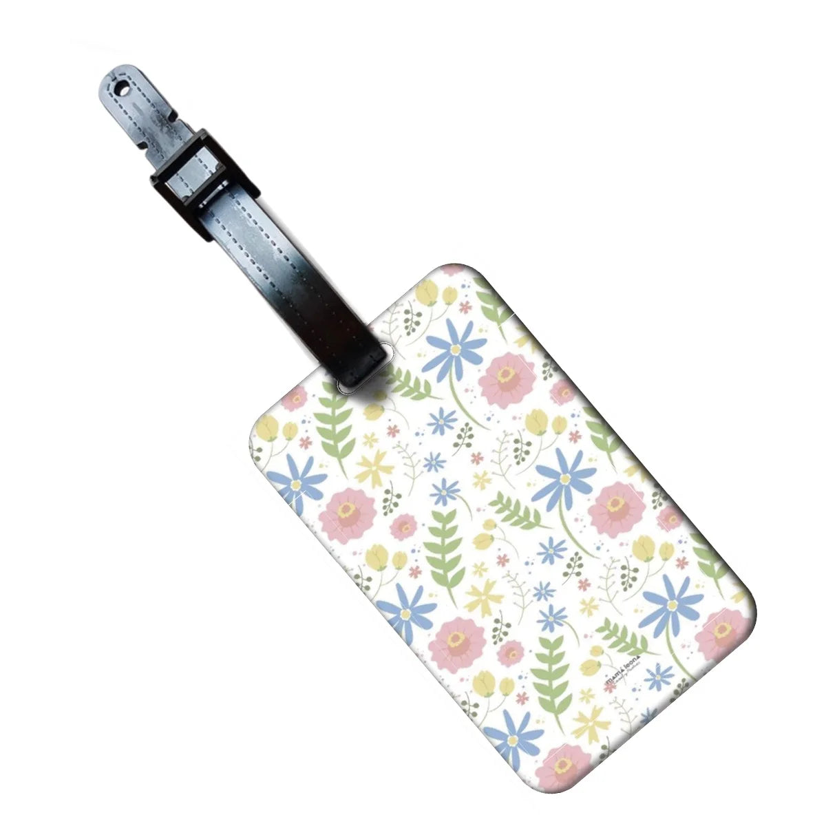 Beautiful Flowers Plants Baggage Tag Women Suitcase Backpack Anti-Lost Listing ID Card Holder Fashion Luggage Accessories Gift