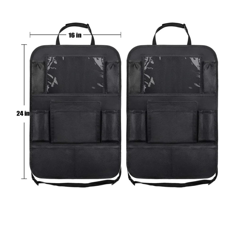 Car Interior Accessories Car Seat Back Storage Anti-kick Bag Simple Oxford Material Snack Toy Storage Bag Car Storage Bag