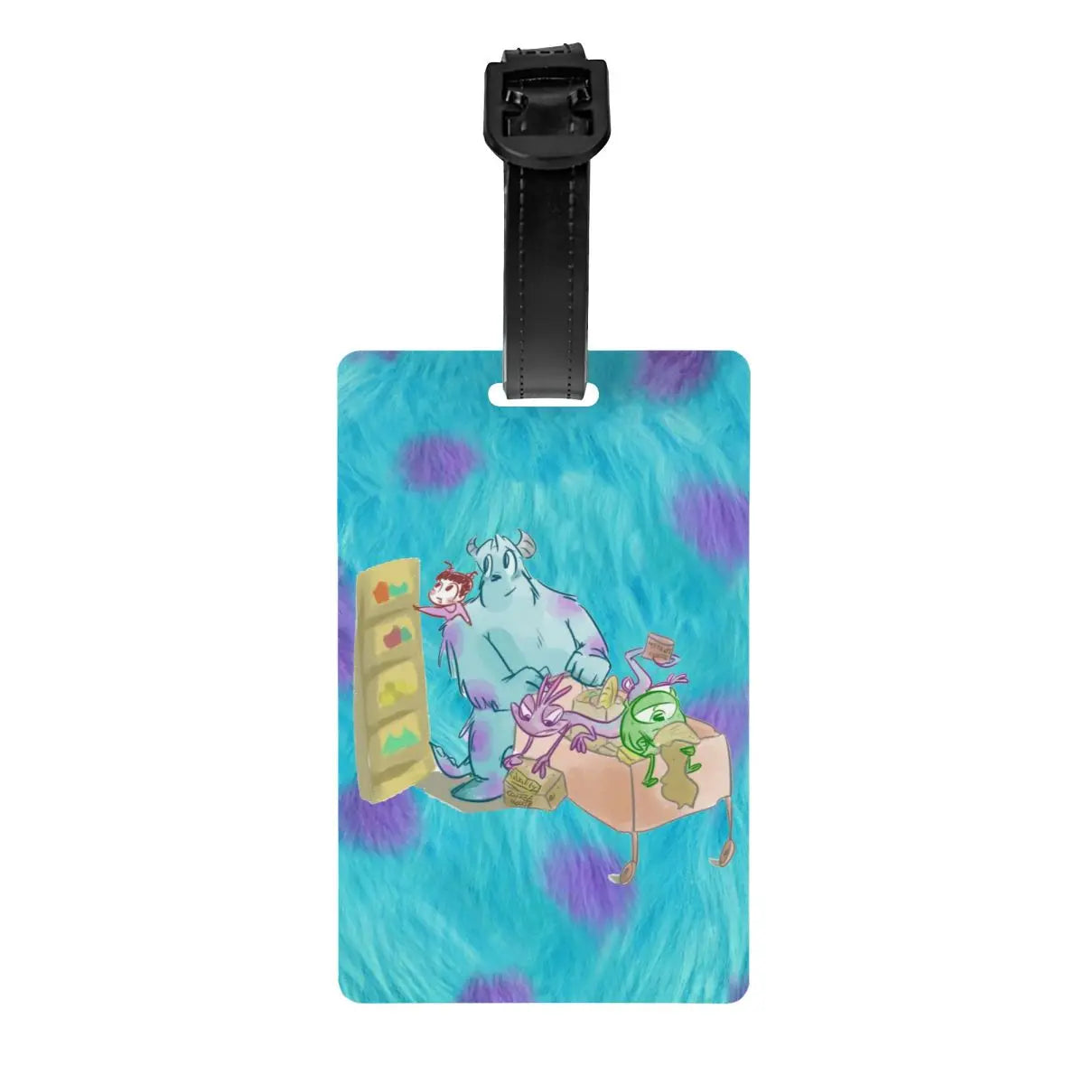 Custom M-Monsters Anime University Luggage Tag Travel Bag Suitcase Privacy Cover ID Label