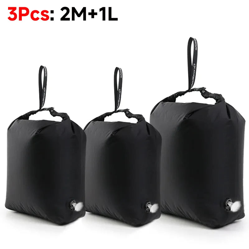 Luggage Vacuum Compression Bag Pump Free Reusable Vacuum Storage Bag 70% Space Save Waterproof Travel Clothes Sealed Packing Bag