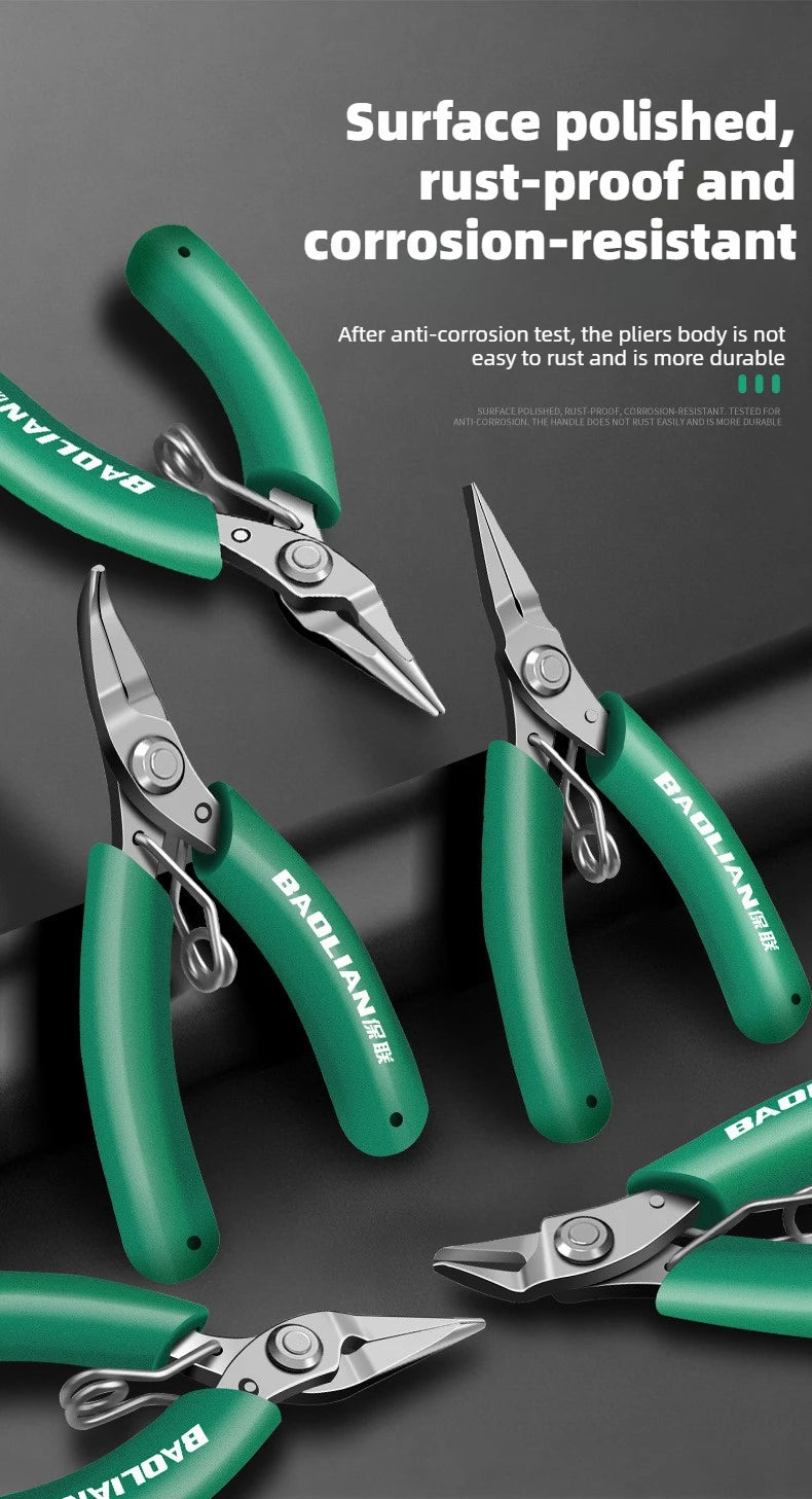 4.5 Inch Mini Handmade Pliers, Household Industrial Grade Multifunctional DIY Mini Wire Pliers, Electrician Mini Tiger Pliers