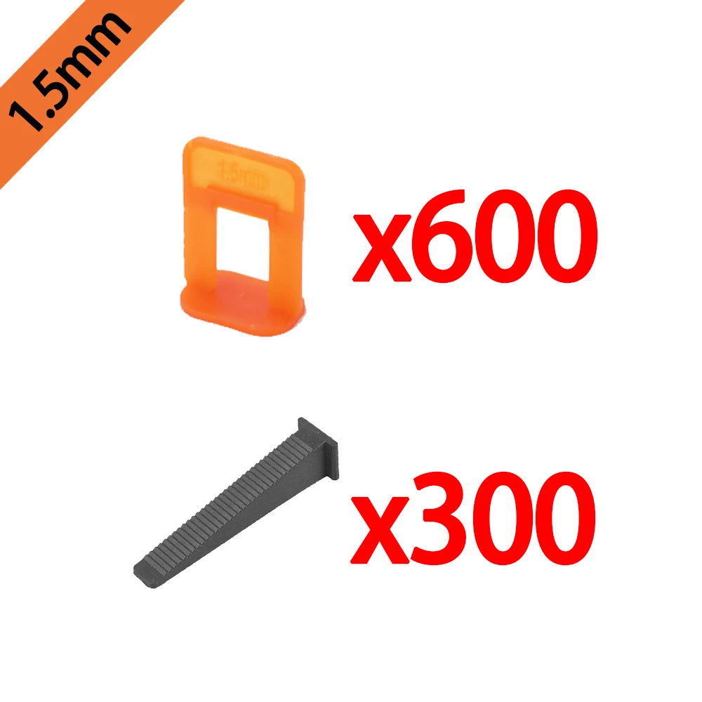 50-900Pcs Ceramic Tile Leveling System Clips Spacers Straps Wadge for Wall Floor Tile Laying Fixing Construction Tools Building