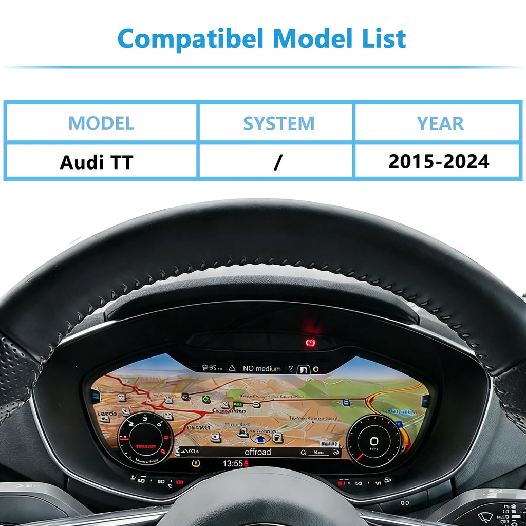 Wireless CarPlay & Android Auto for Audi TT MK3 2015-2024,Support OEM Bluetooth Audio, Plug & Play, No Need Programing Code
