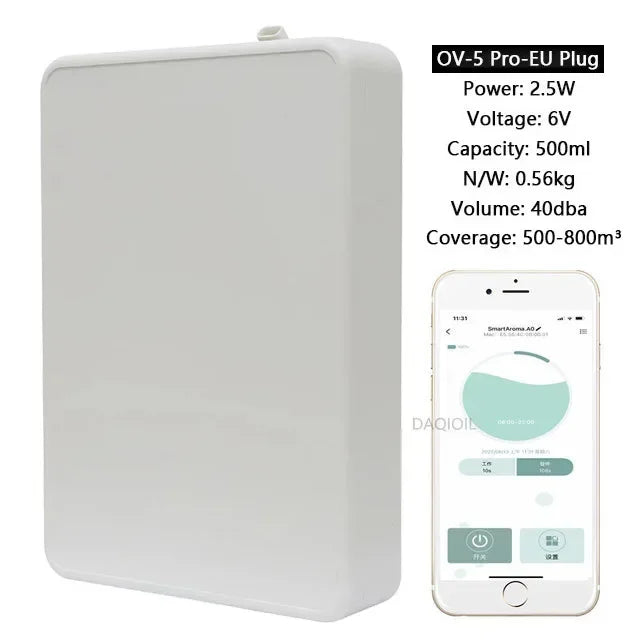 Smart Aroma Diffuser Wall Mounted Essential Oil Diffuser  APP Control Fragrance Diffuser Big Coverage Scent Machine Hotel Home