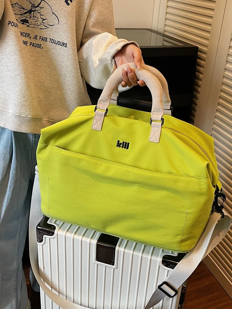 Lightweight Portable Korean Japanese Travel Bag Women's Fitn Bag Materni Bag Ort Trip Handheld Storage Lage Bag