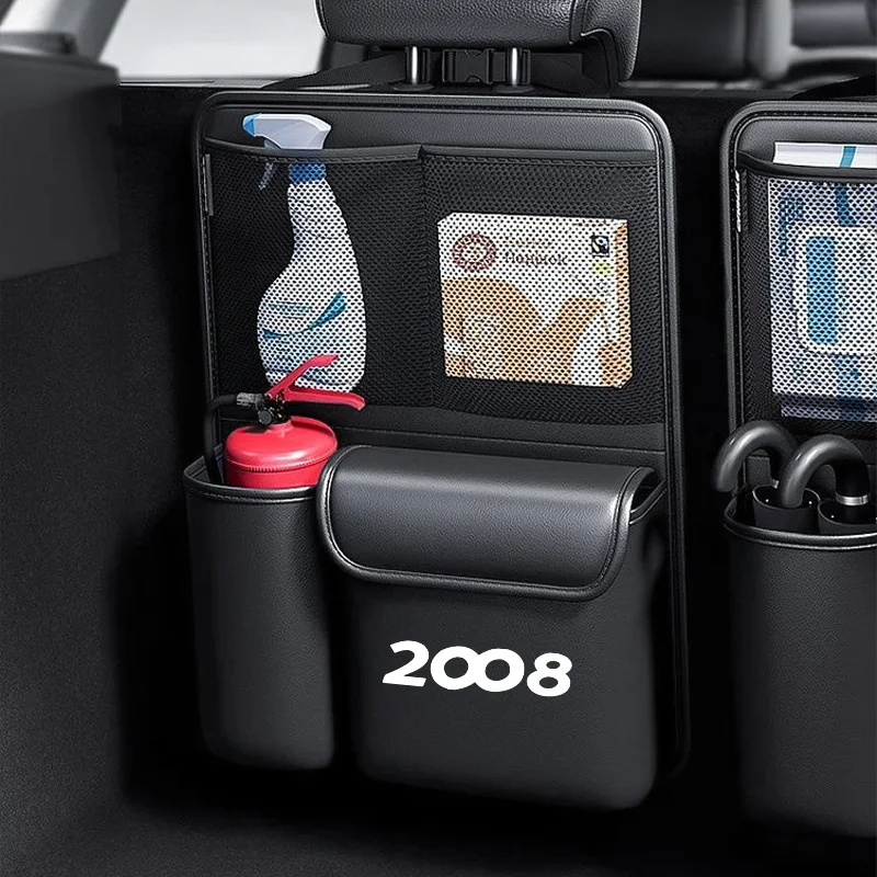 1pcs Car Trunk Storage Bag SUV Seat Back Hanging Tools Organizer Multifunctional Storage Pocket for Peugeot 2008 3008 5008 Truck