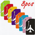 Airplane Shape Silicone Luggage Tag, Soft Rubber Baggage Label Portable Travel Shipping Tag Student School Bag Name Tag