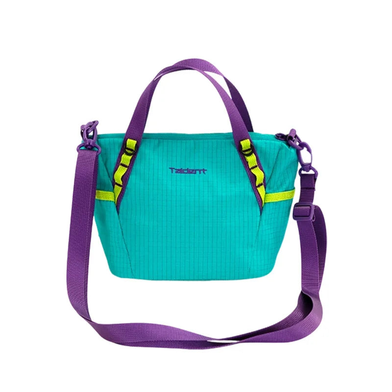 Outdoor Lightweight Multi-Way Tote Bag Fashion Contrast Color Casual Handbag for Women Commuting Crossbody