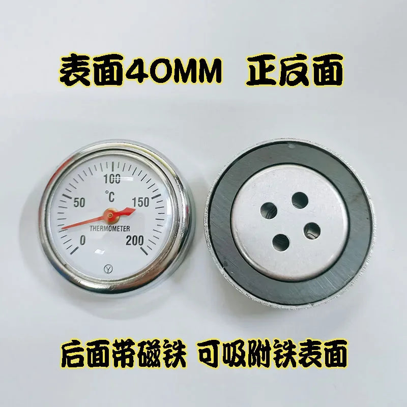 0-100 120 200300 Degrees Mold Surface Magnet Thermometer Mold Temperature Meter Iron Absorption Surface Boiler Thermometer