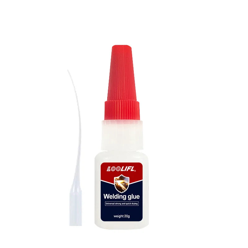 Loolifl50G High-Strength Oily Welding Glue - Super Glue, Universal Strong Instant Adhesive, Used for Metal, Ceramic, Glass, Wood, Plastic, and Alloy Stable and Does Not Turn Yellow