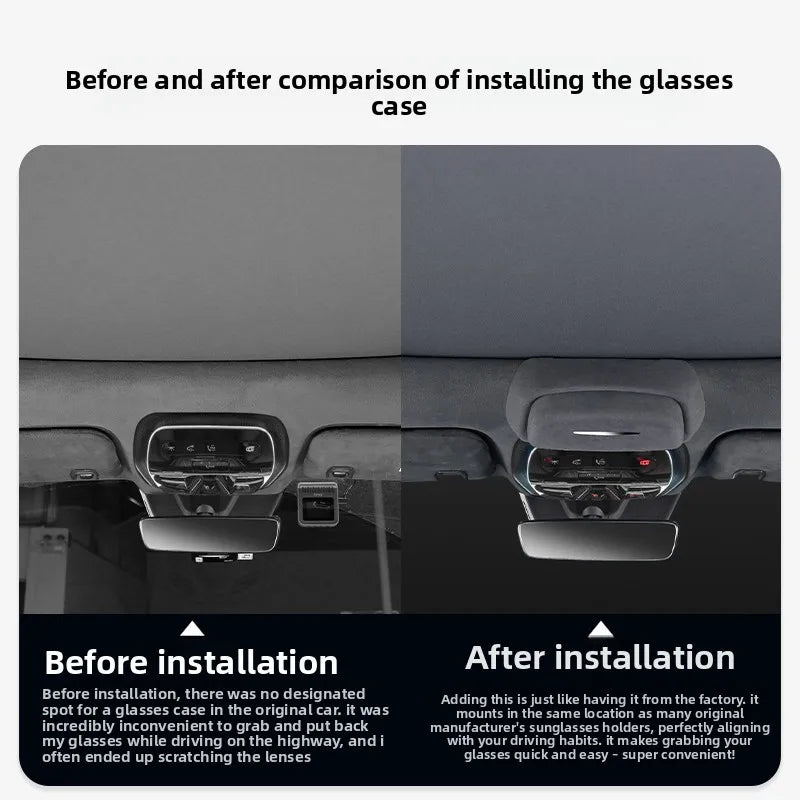 For Mercedes-Benz X254 GLC W214 E-class interior roof modification car glasses case sunglasses storage clip car