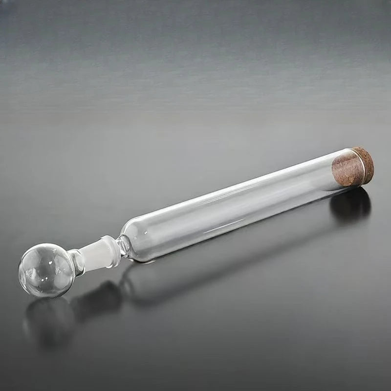 Cigar Tube Moisture Retention Box, Cigar Flavor Injector, Optional with Or Without Ball Base, with Wooden Stopper, Cigar Aroma