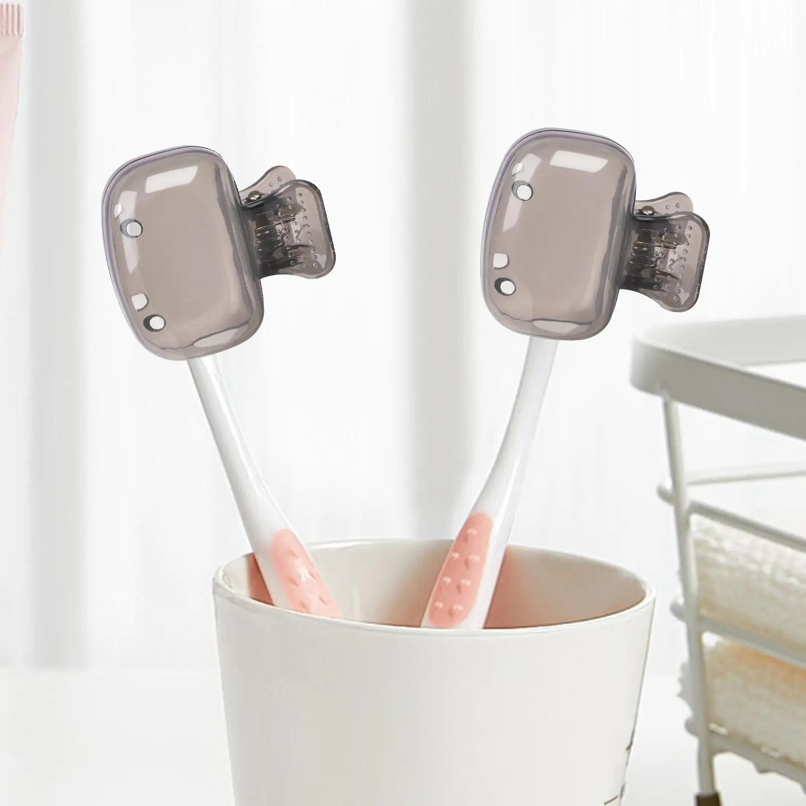 Toothbrush Cover Clip On Portable Dustproof Travel Caps for Home Bathroom Camping Hotel Dorm Family Girls