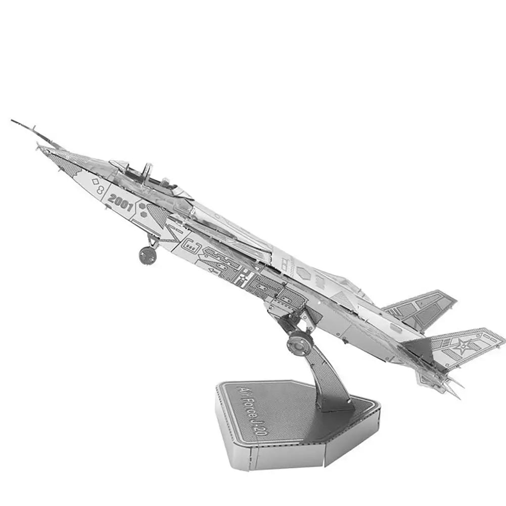 DIY 3D Metal Aircraft Model Kit Alloy Military Airplane Puzzle Educational Assembly Toy for Hobbyists & Collectors