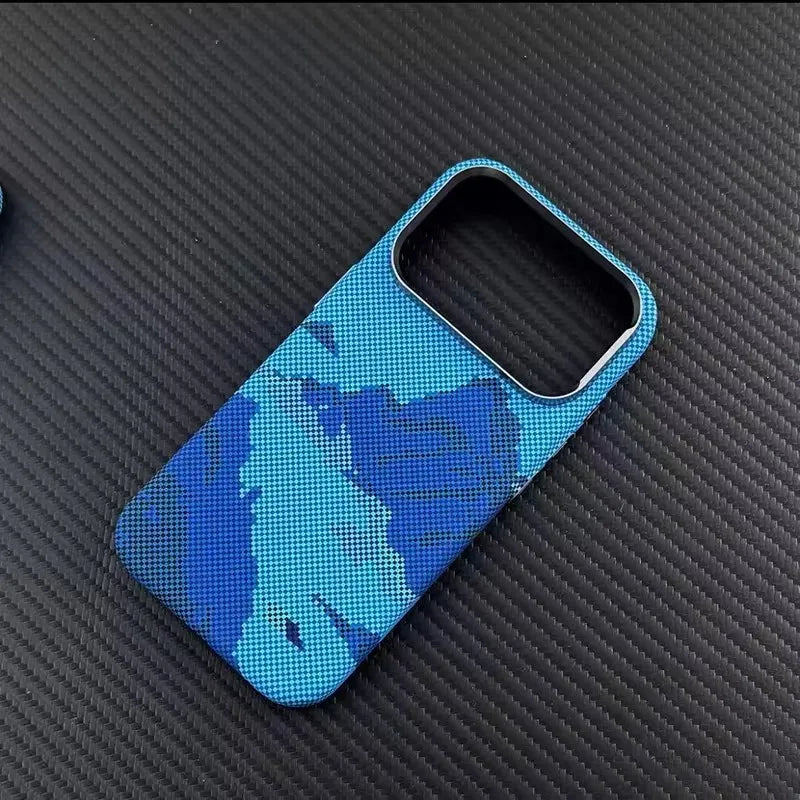Luxury Ultra Thin Carbon Fiber Magnetic Case for iPhone 17 16 15 Pro Max Magnets Wireless Charging Alloy Lens Shockproof Cover