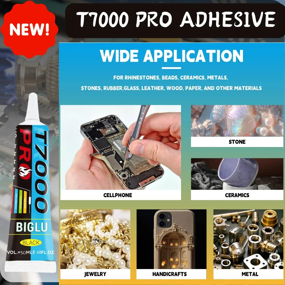 BIGLU T7000 PRO Glue Black Adhesives Phone Adhesive DIY Screen Repair Sticky Tablet PC Repair Screen Glass Frame Glue