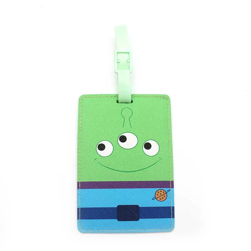 Cute Disney Dumbo Travel Accessories Luggage Tag PU Suitcase ID Addres Holder Baggage Boarding Tag Portable Label