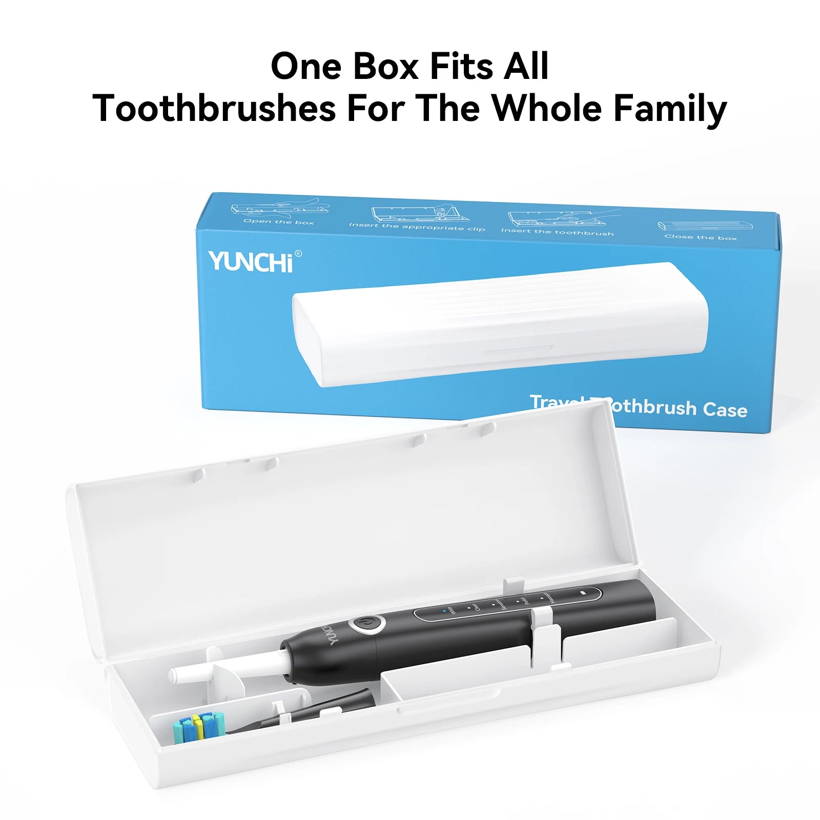 Toothbrush Travel Box Portable Toothbrush Holder Electric Tooth Brsuh Storage Box For YUNCHI SEAGO Oral B Toothbrush