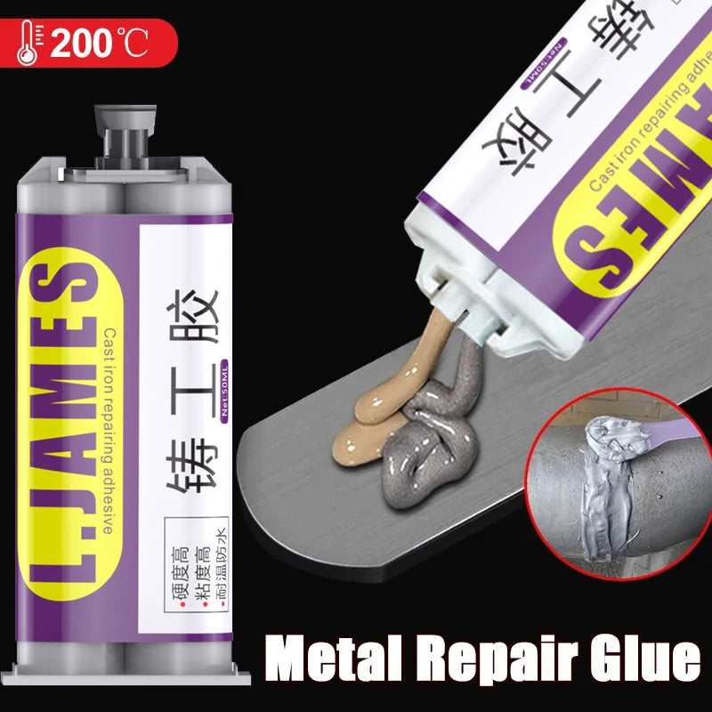 High Strength Cold Welding AB Glue Strong Adhesive Magic Repair Agent Permanent Sealant for Metal Plastic Hardware Industrial Cr