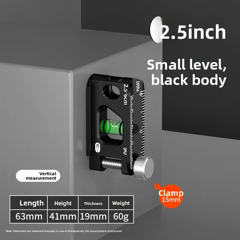 Solid Cast Aluminum Spirit Level, High Precision Strong Magnetic V-Groove Magnet Track Angle Finder for Construction