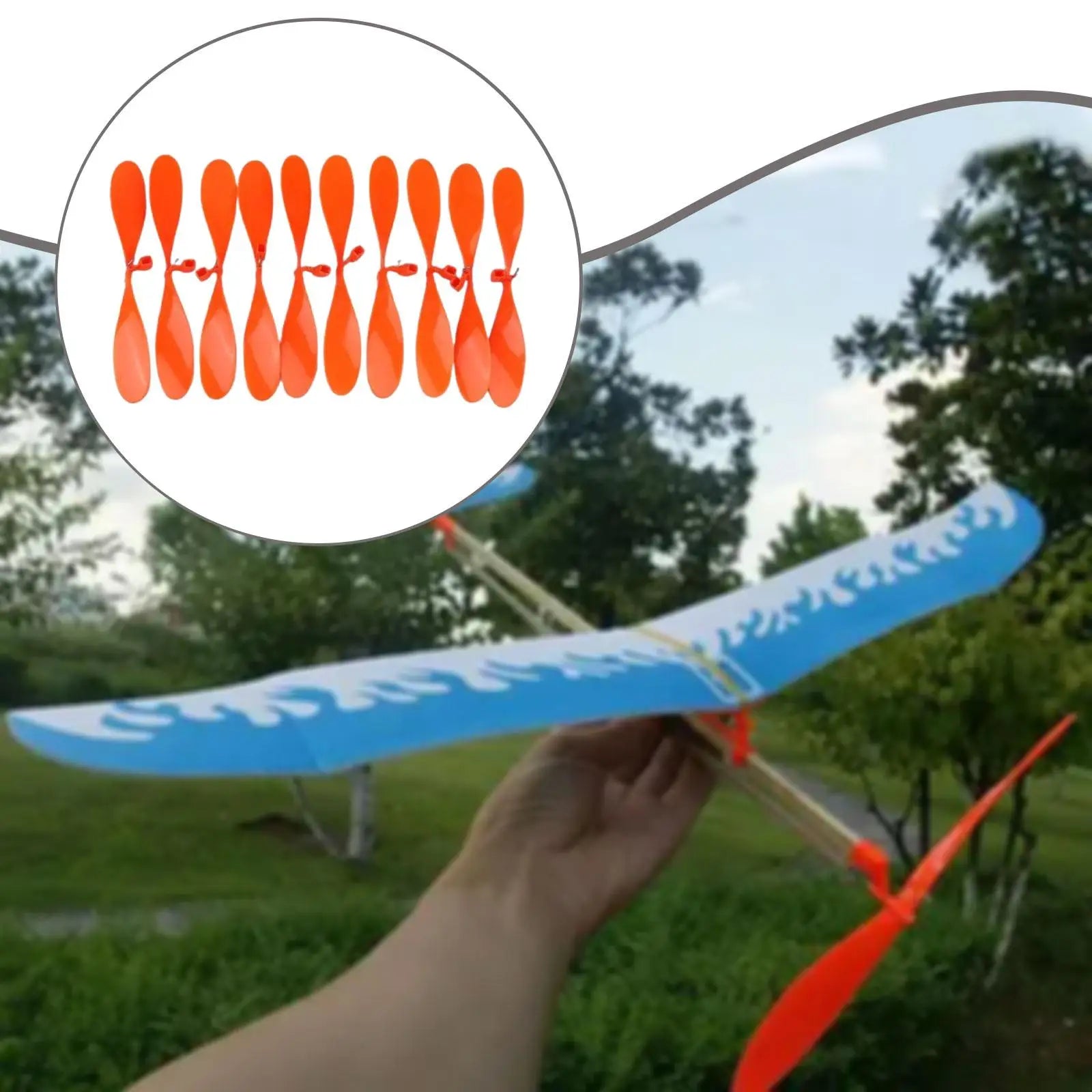 10 Pieces RC Airplane Propellers Easy to Install, Replace, Premium, Portable Accessories Model Plane Propellers Durability