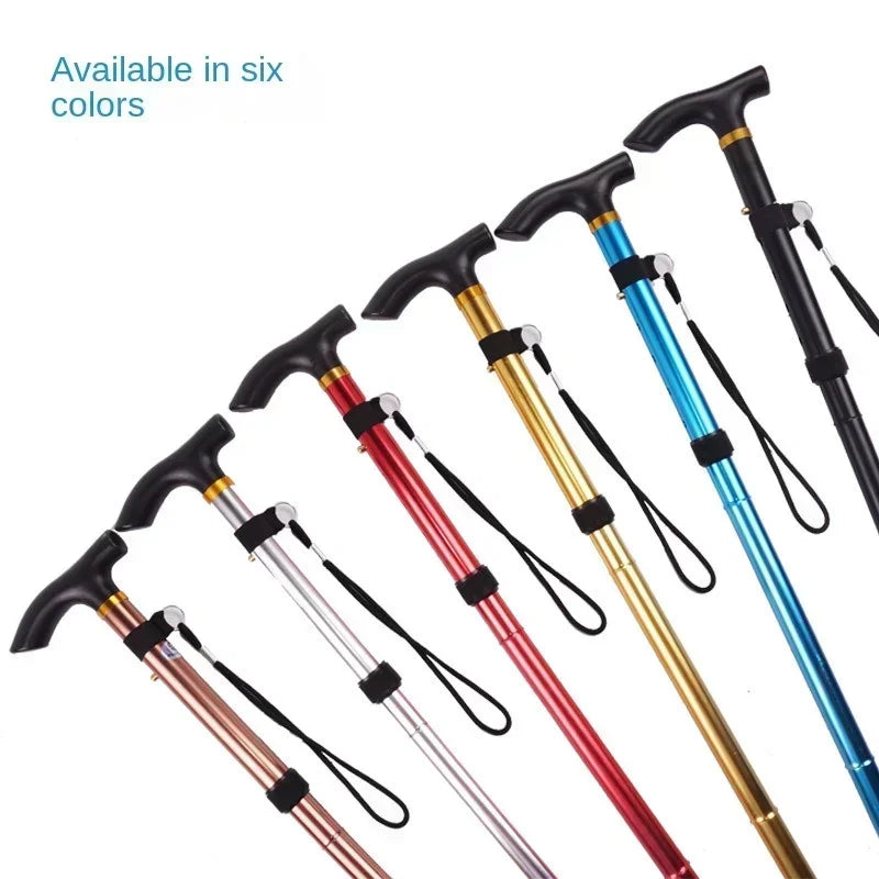 Foldable Ultralight Trekking Poles Telescopic Alpenstock Walking Sticks for Outdoor Hiking Camping Nordic Walking