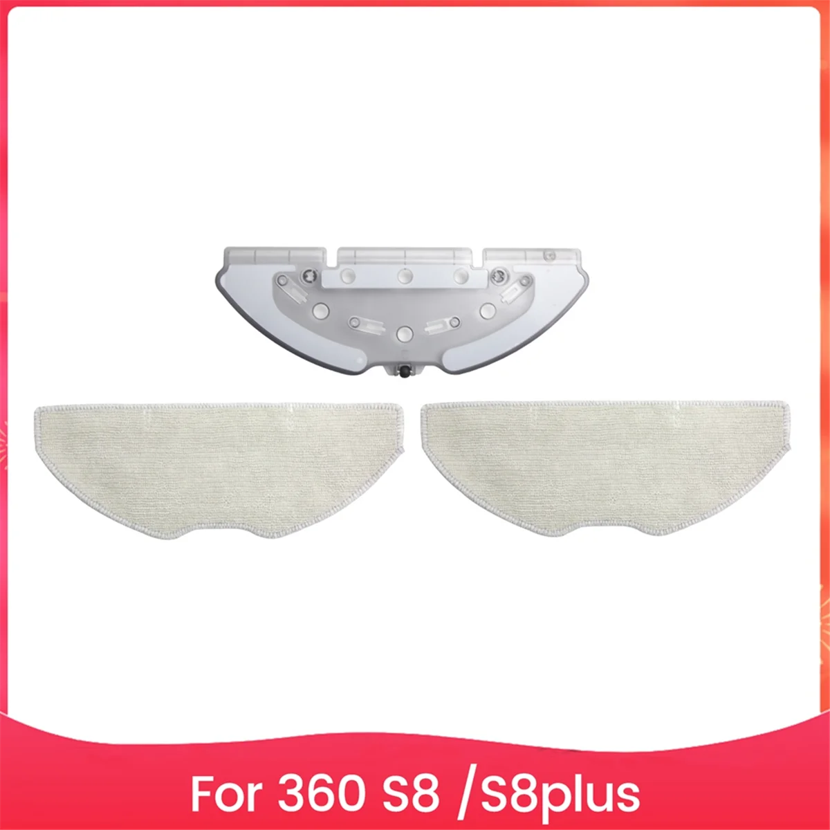 3PCS Vacuum Cleaner Mop Cloth Holder Kit for 360 S8 S8plus Sweeping Robot Vacuum Cleaner Replacement Accessories
