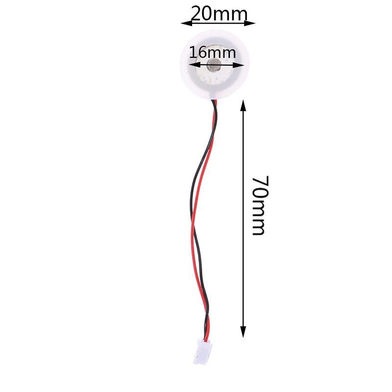 5pcs 16mm Mist Maker Replacement Atomizer Plate DIY Ultrasonic Film Moisturizing Transducer for Office Indoor Plant Scene