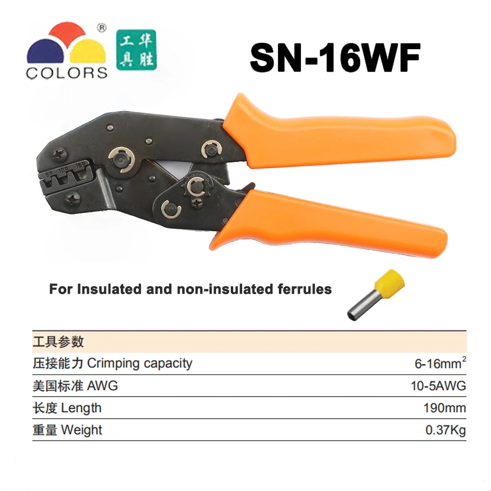 Crimping pliers tools SN-28B SN-48B SN-01C SN-2 SN-06WF SN-16WF pulg tube insuated terminals electric clamp Multi-tool