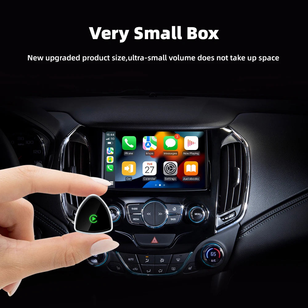 Wireless Apple CarPlay Adapter,Upgrade CarPlay Adapter Mini Design for Car Wired to Wireless CarPlay Plug-and-Play