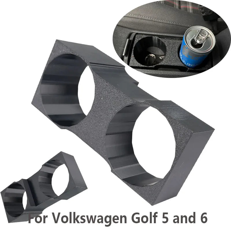 For Volkswagen Golf 5 & 6 Car Cup Holder Black Plastic Cans Bottles Mount Holder 0.25L 0.5L Car Interior Accessories