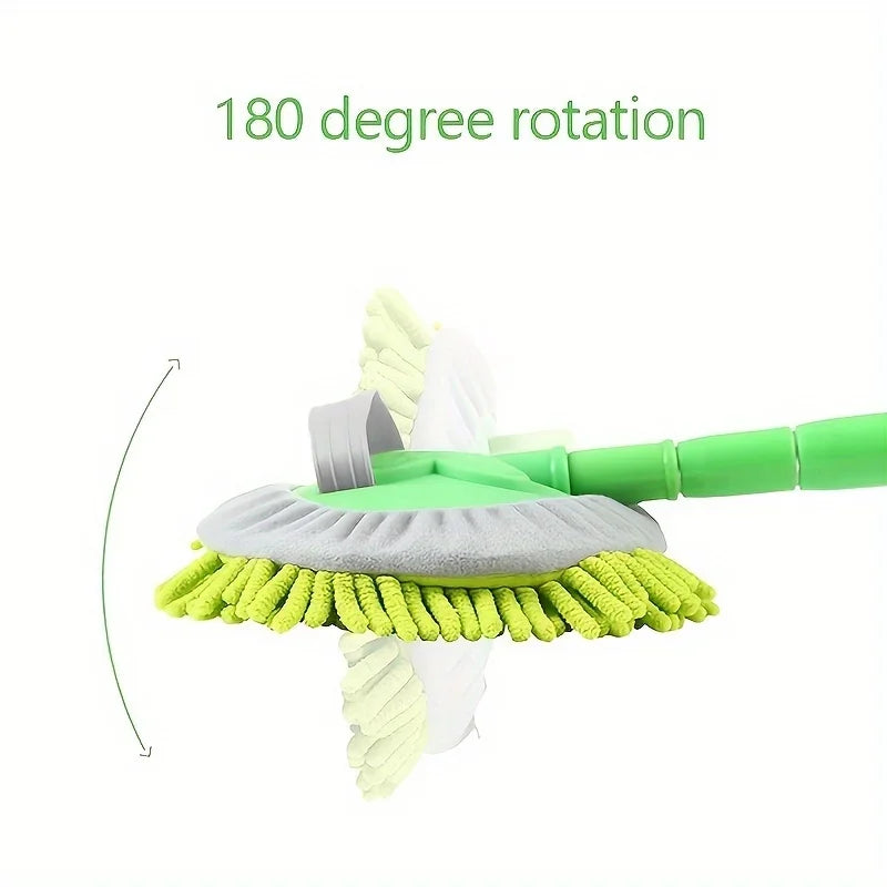 1pc Microfiber Car Wash Brush Mop Kit, Mitt Sponge With Long Handle Car Cleaning Supplies Kit Duster Washing Car