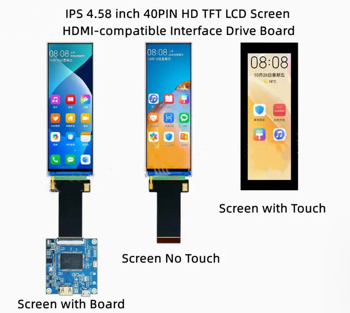maithoga IPS 4.58 inch 40PIN HD TFT LCD Capacitive Screen ST7701S IC 320*960 SPI+RGB Interface HDMI-compatible Interface Board