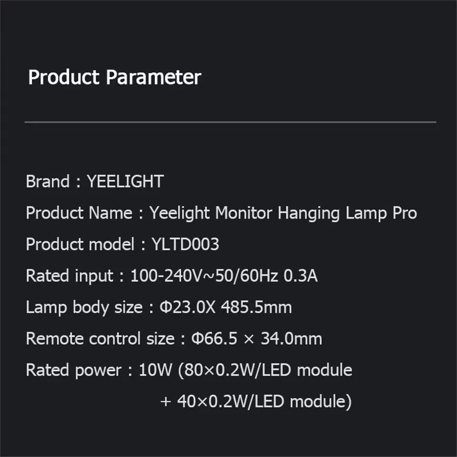 YEELIGHT Screen light Bar Pro Eyes Protection Reading smart PC Computer Lamp Display Hanging Light APP Control by mi home