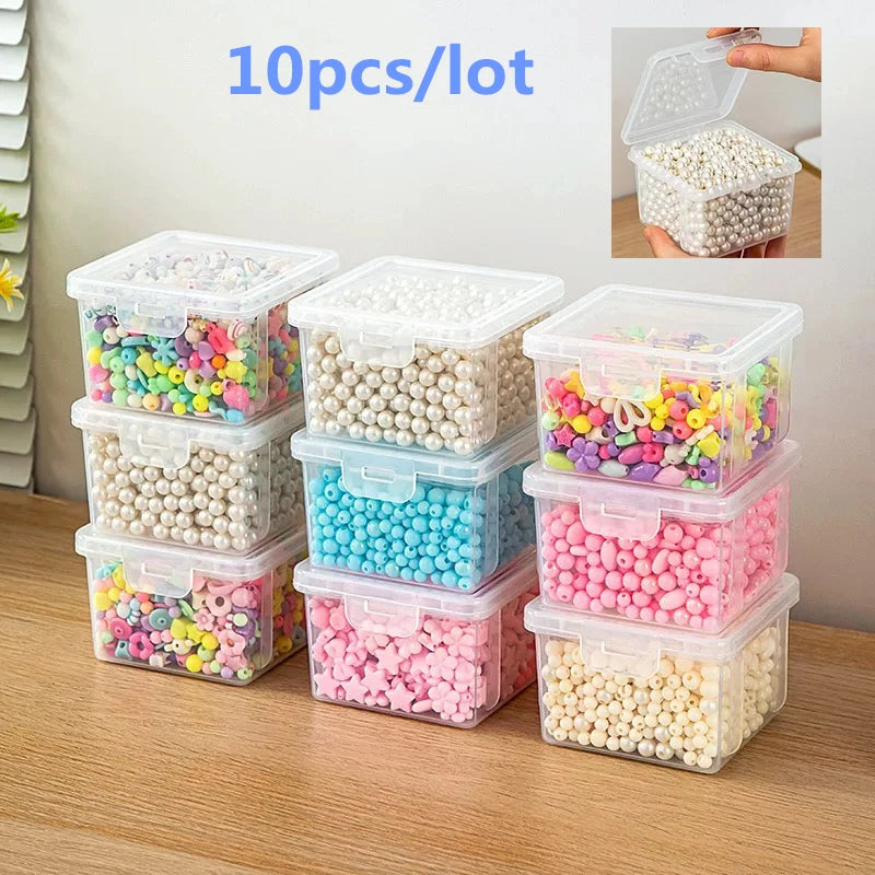 Household Hardware Parts Box, Screw Storage Box, Transparent Large Capacity Bead Jewelry Box, DIY Handicraft Accessories Box