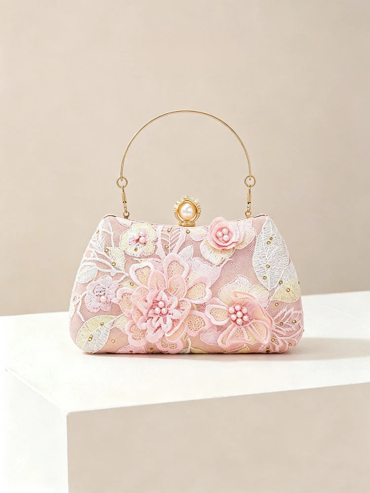 Luxury Beaded Evening Clutch Bag for Women, Elegant and Fashionable Versatile Handbag, Sequined Dress Wedding Party Evening Bag