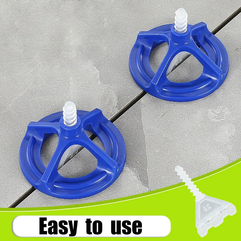 50-600pcs Spiral Ceramic Tile Leveling System Tile Leveler Spacer Baseplates for Tile Laying Wall Floor Fixing Construction Tool