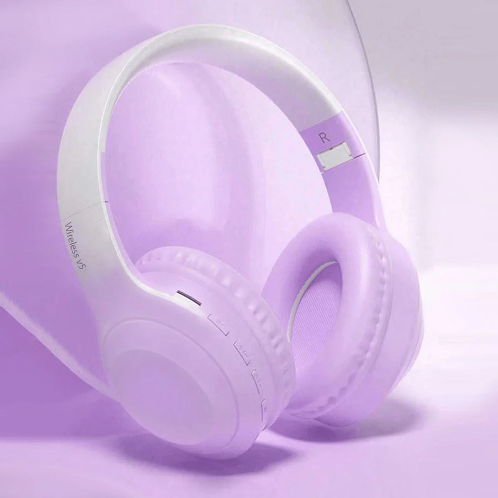 Headset Wireless Headset, Long Life, Foldable, Low Latency Gaming Noise Cancelling Wireless Headset